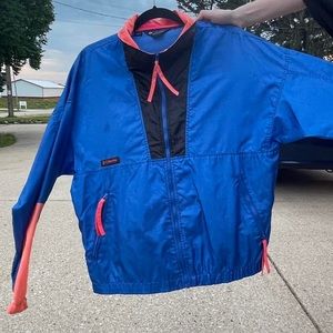 vintage Columbia windbreaker as is
